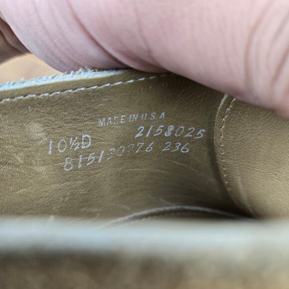 Ralph Laruen Mens 10.5D Made in USA Vintage Tan Suede Leather Casual Chukka Boot main image 7